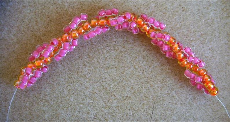 Jewelry Making Tutorials Beadweaving Bracelets Bead Patterns Leaning #122 Simple Bead Patterns Flat Russian Spiral Stitch