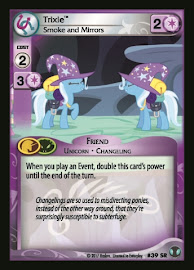 My Little Pony Trixie, Smoke and Mirrors Defenders of Equestria CCG Card