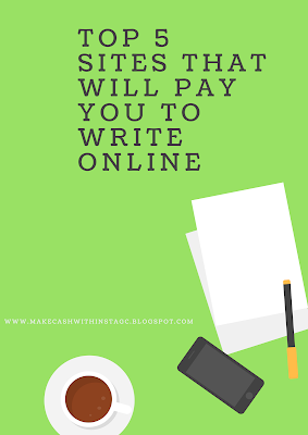 top 5 sites that will pay to write online