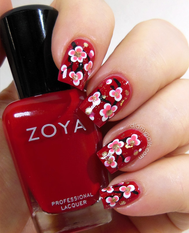 did my nails chinese new year nail art
