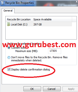 How To Enable Confirm To Delete Option In Windows 8 Operating System