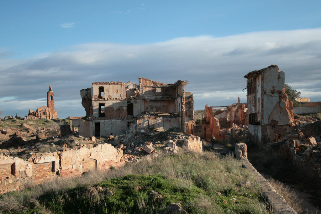 Deserted Places The Spanish ghost town of Belchite, left