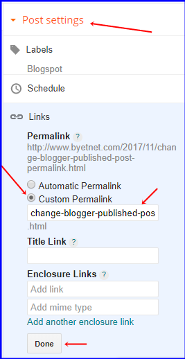 Customize permalink customize-permalink