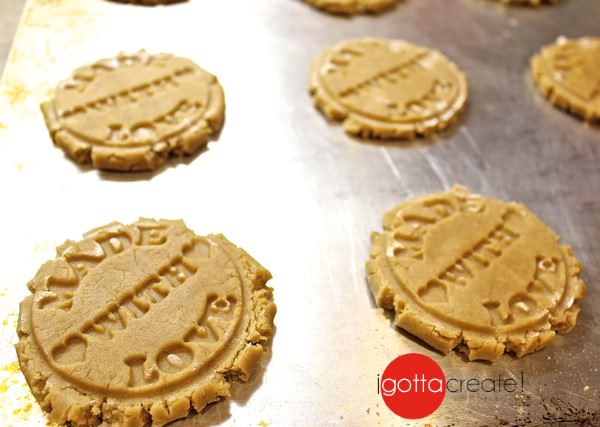 Peanut Butter Stamped Cookies - Roti n Rice