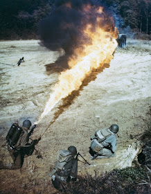 Flamethrower Color photos World War II worldwartwo.filminspector.com