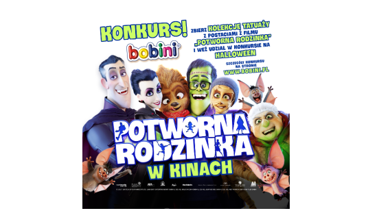 Wygraj worek z bohaterami filmu „Potworna Rodzinka” oraz inne nagrody - 100 szt. czeka Konkurs