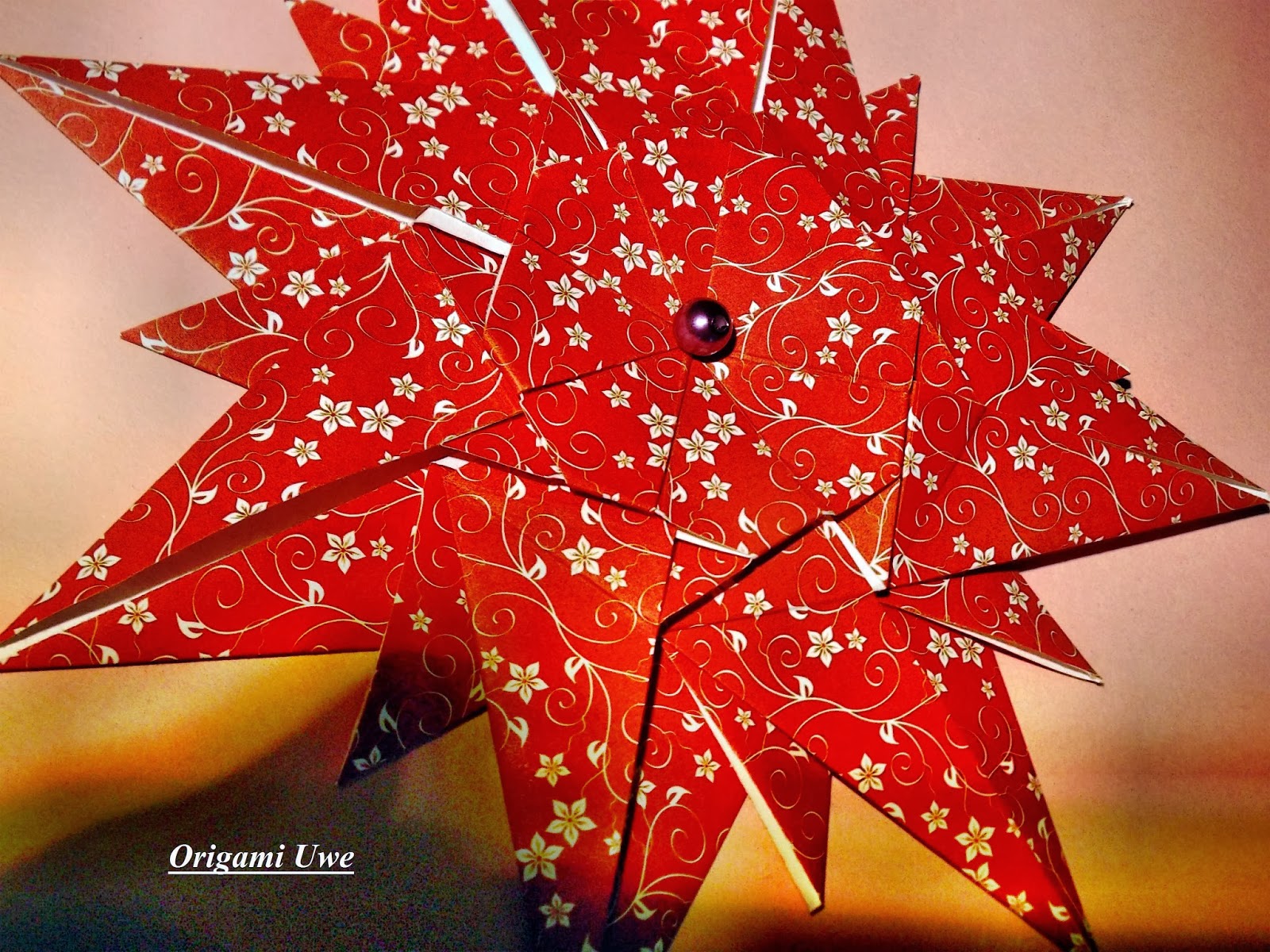 Origami, Fleurogami und Sterne Rosa dei venti