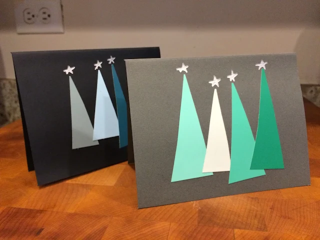 paint chip Christmas cards