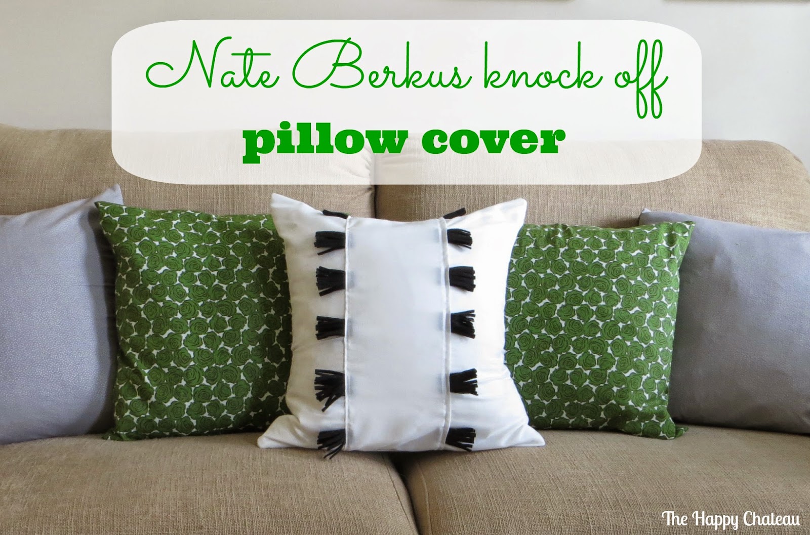 Inspiration Monday Feature - Nate Berkus knock-off pillow cover