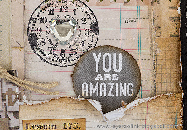 Layers of ink - Notebook Paper Layout by Anna-Karin Evaldsson with Tim Holtz ideaology