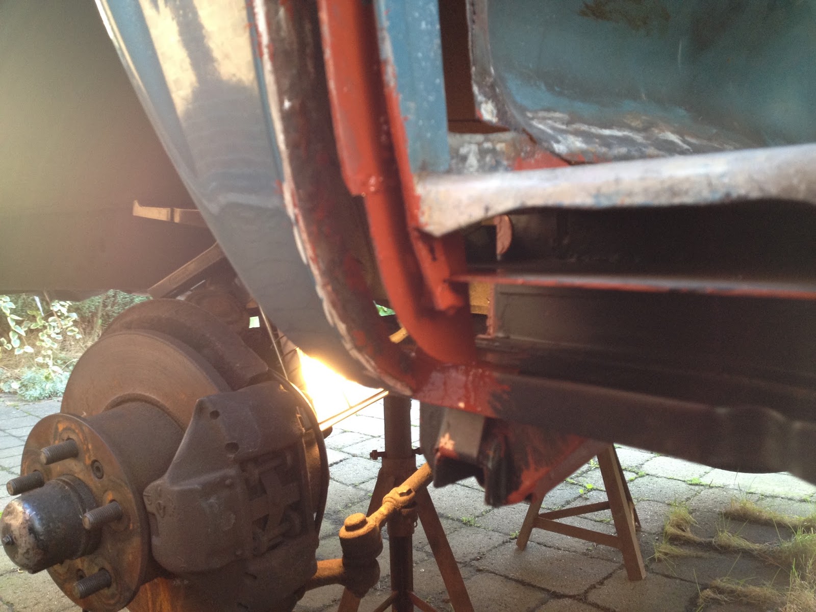 Flat Four Frank. B pillar repair VW T2 Early Bay Restoration