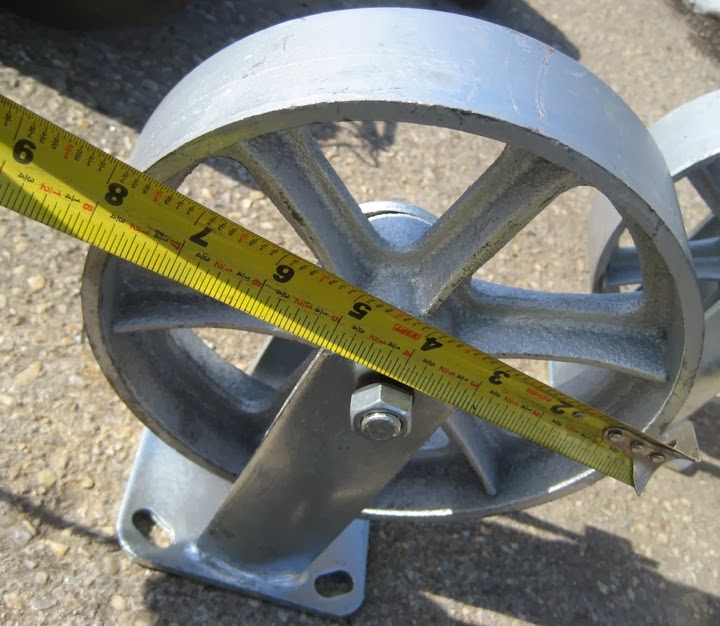 Yard Cats Car Parts Large Metal Industrial Wheels (Total of 4) 19.00 each