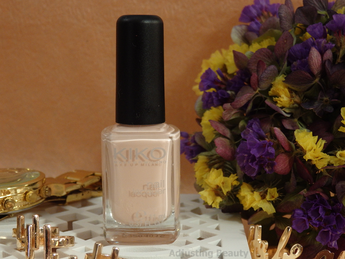 Review Kiko Nail Lacquer 507 Blush Adjusting Beauty