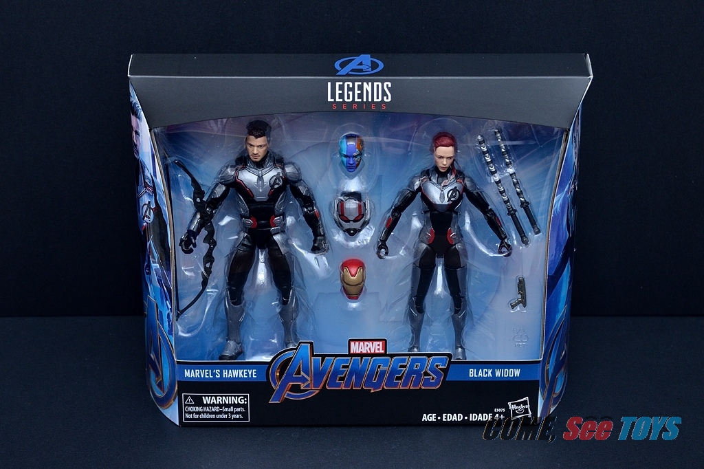 Marvel Legends Avengers Endgame Quantum Suit Marvel's Hawkeye and Black  Widow 2-Pack