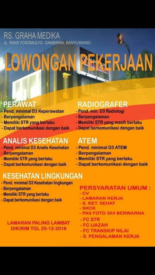 Lowongan Kerja Tenaga Kesehatan Rs Graha Medika Banyuwangi Kebanyuwangi Situs Informasi Banyuwangi