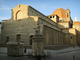 The Basilica di San Lorenzo in Florence, to which are attached the Medici family chapels