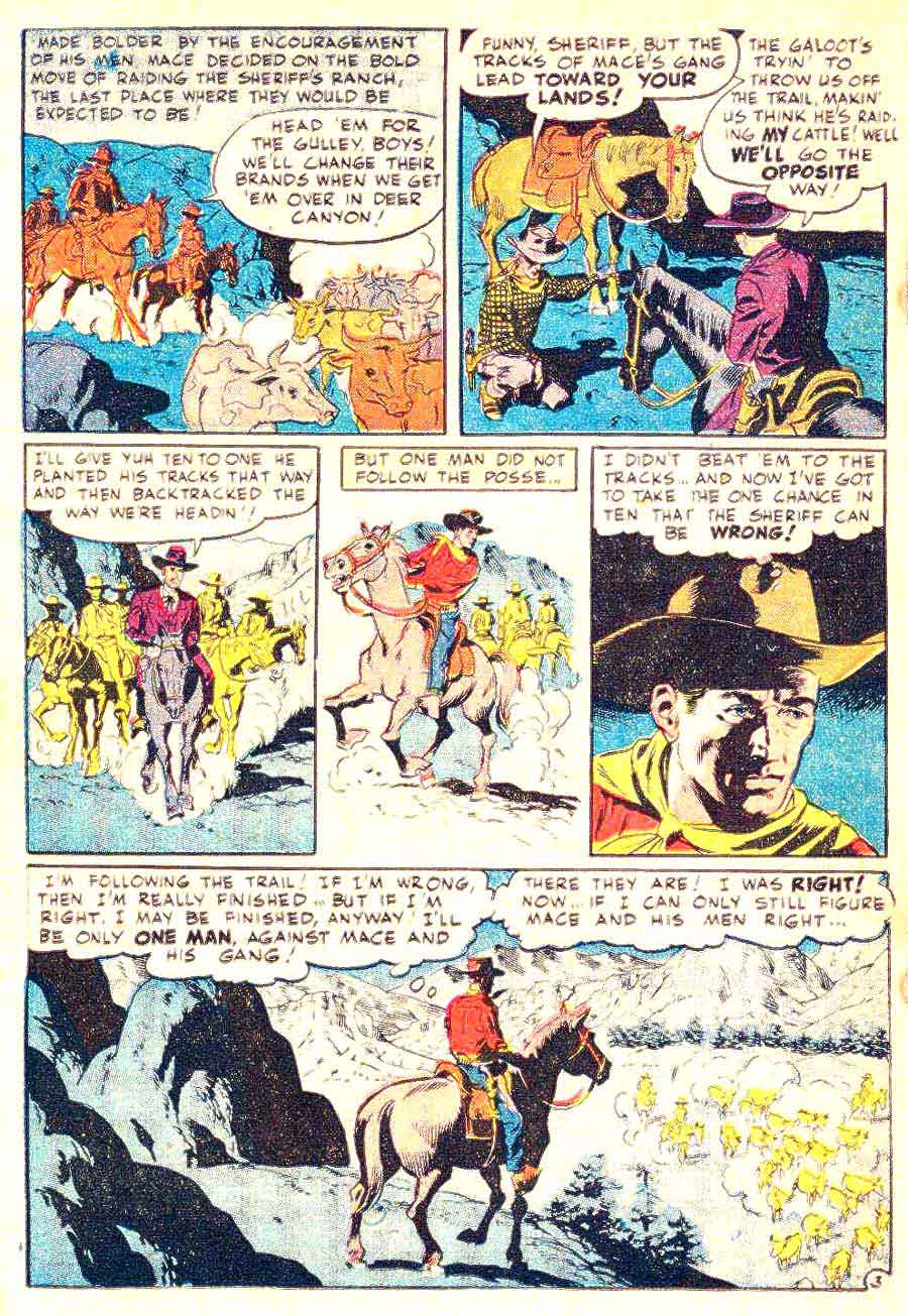 Wally Wood atlas golden age 1950s comic book page - Western Gunfighters #22