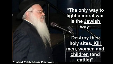 Rabbis leaders who preach the genocide of the Arabs: