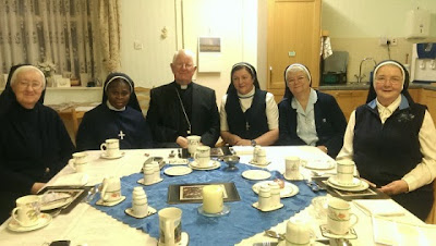 Bishop Campbell and some nuns
