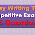 Essay Writing Tips for Competitive Exams PDF Download