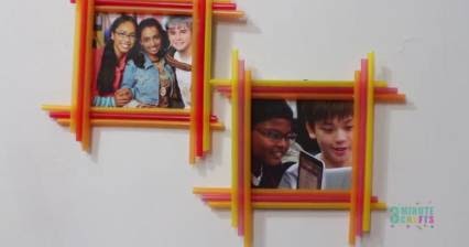 Cara Membuat Bingkai Foto Dari Sedotan Plastik Yang Termudah Kreator Kerajinan