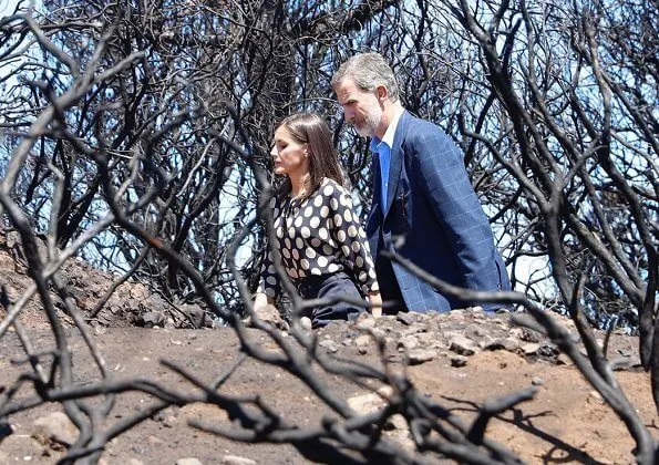 King Felipe and Queen Letizia visited Gran Canaria to view the areas affected by August’s forest fires