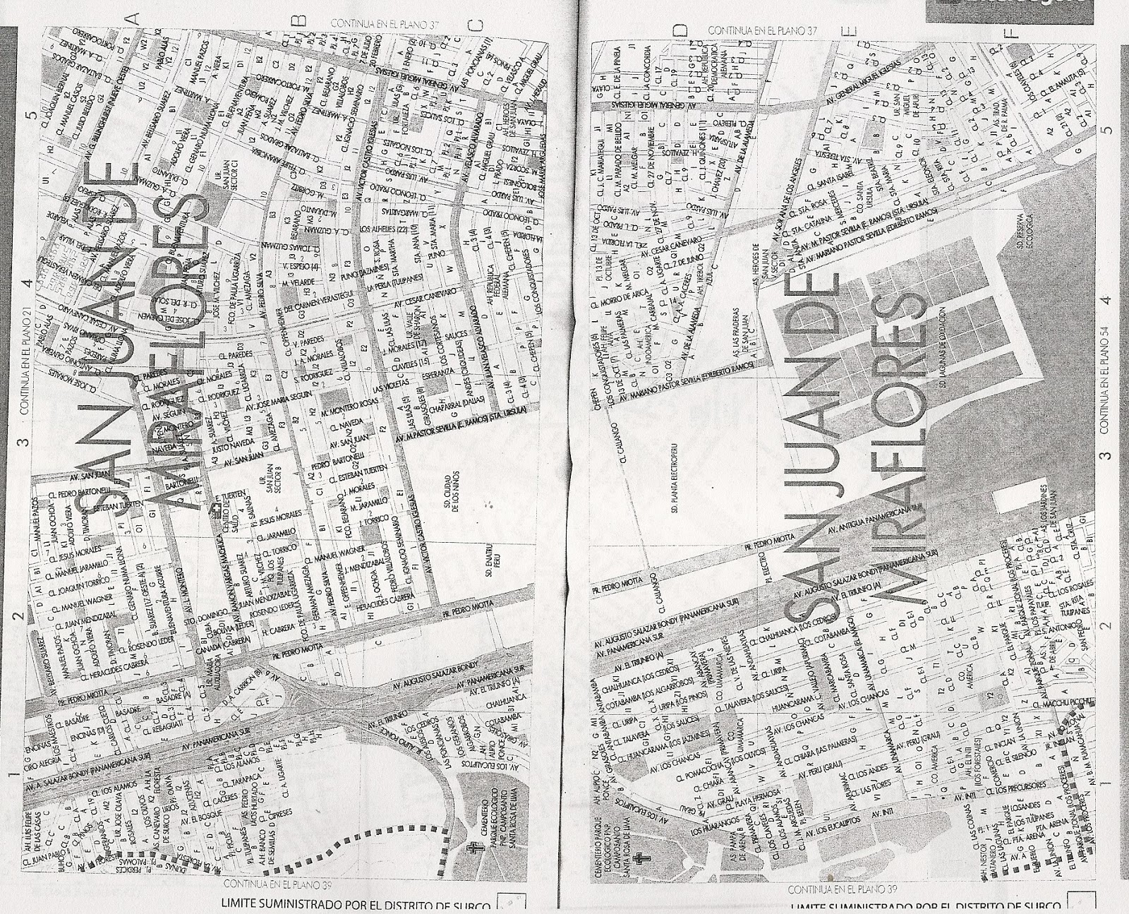 PARA MIS TAREAS: MAPA - DIAGRAMA: SAN JUAN DE MIRAFLORES