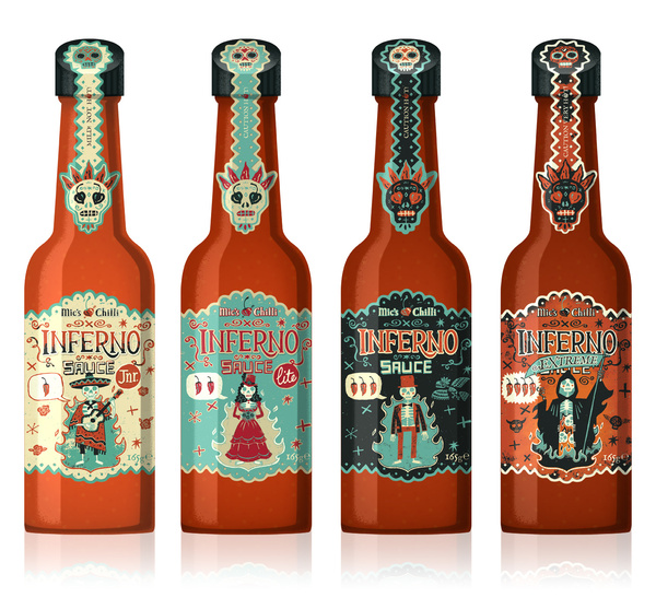 Inferno Sauce on Packaging of the World Creative Package Design Gallery
