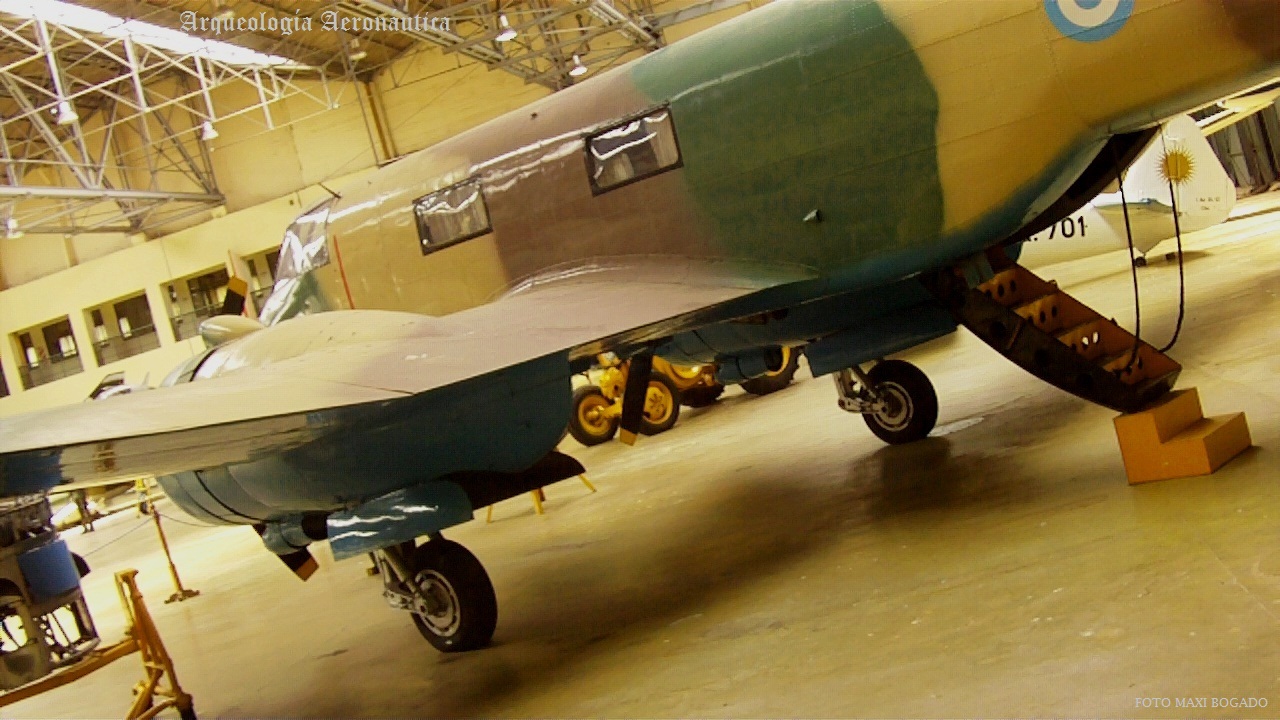 Arqueologia Aeronautica DINFIA IA 35 Huanquero Mat. A316 Morón