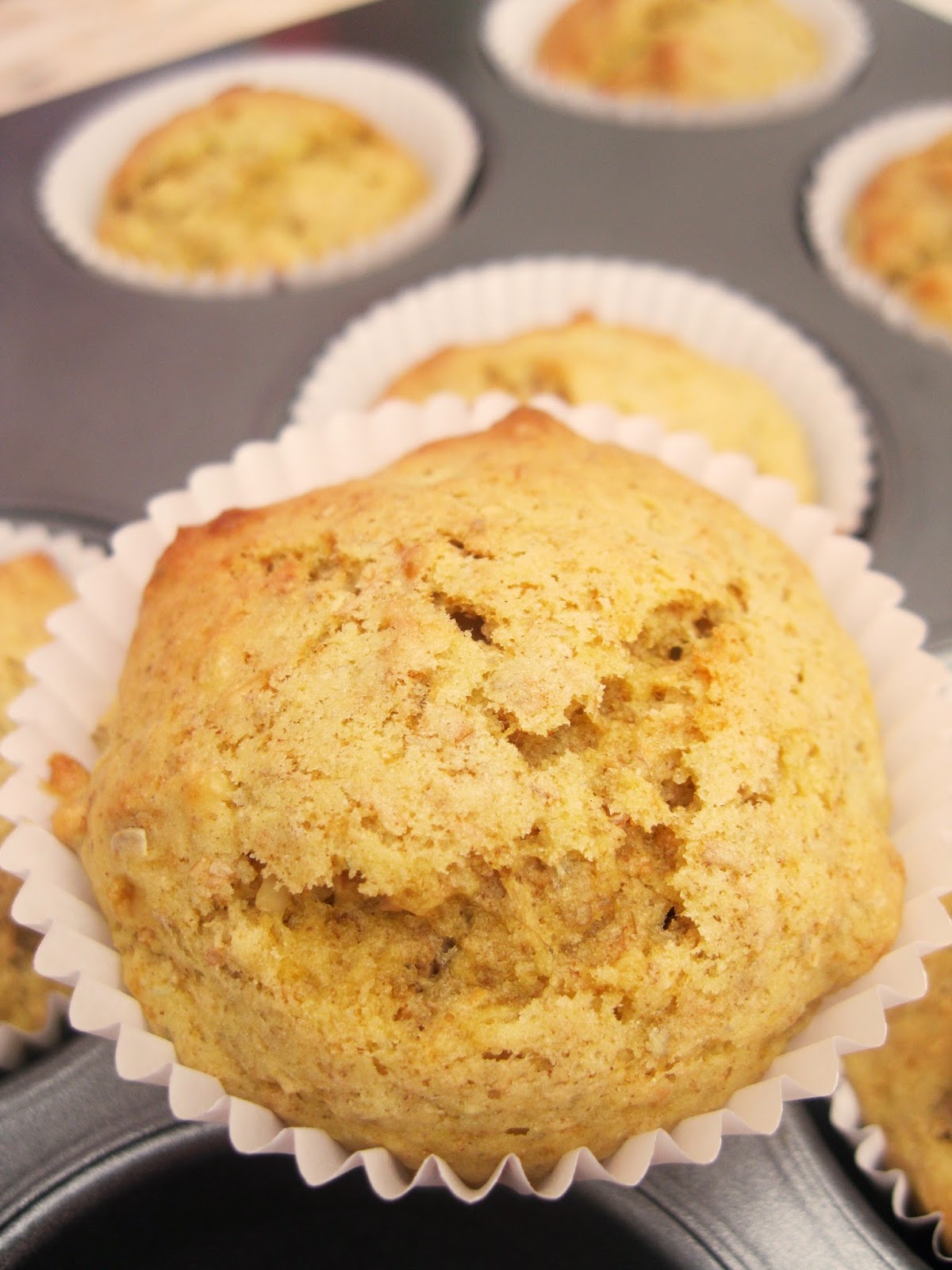 Tysha na Cucina Muffins de Banana com Nozes