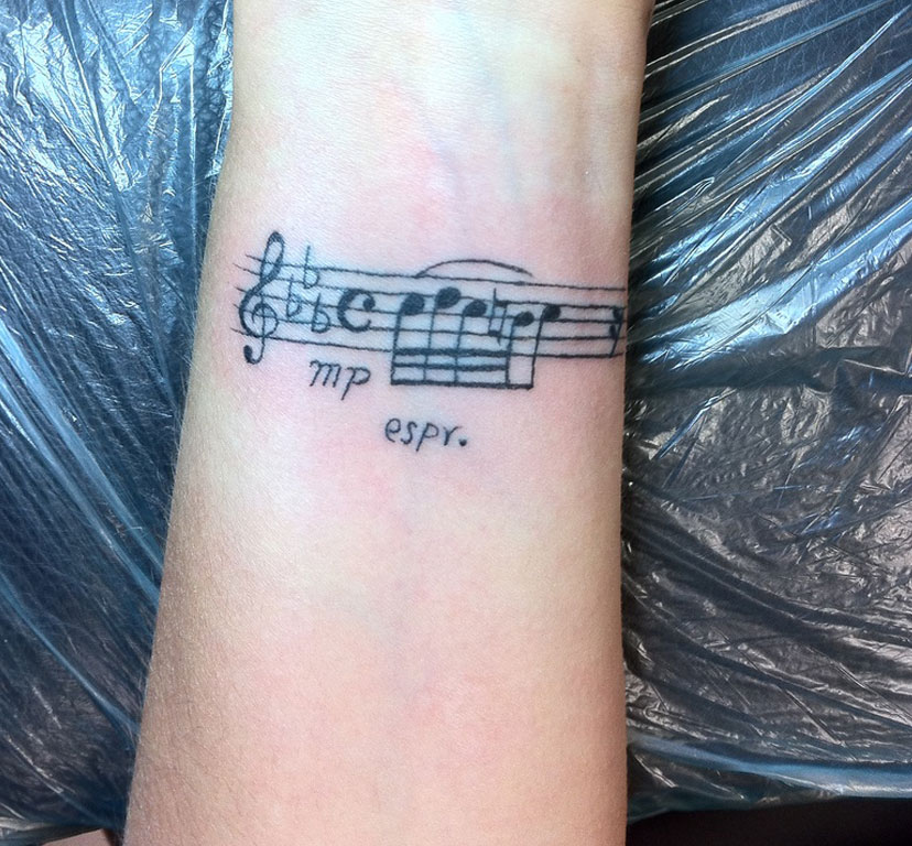 Music Notes Tattoos Design Guitar Chord