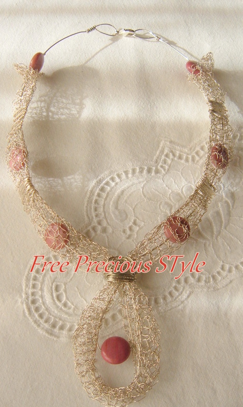 Collana In Rame Con Pietra Naturale Lunare Regolabile &ndash; Fatto A Mano India