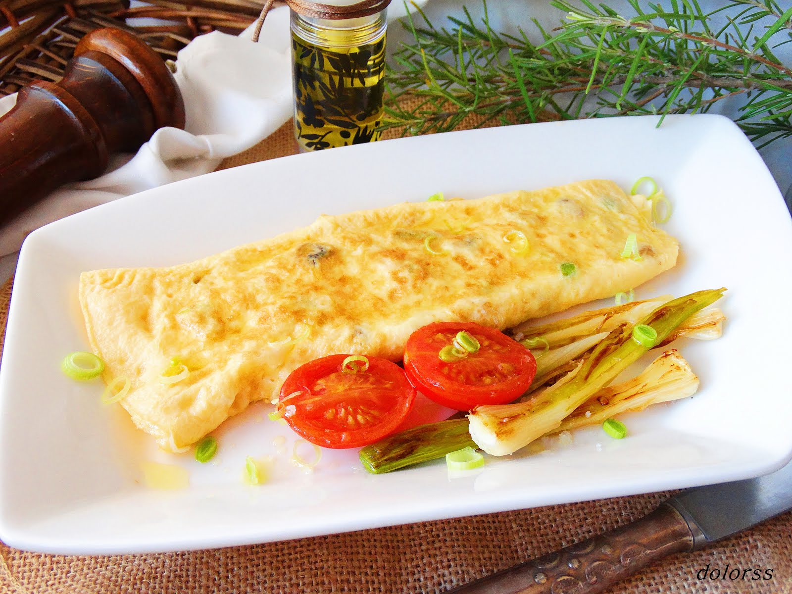 Blog de cuina de la dolorss Tortilla de ajos tiernos