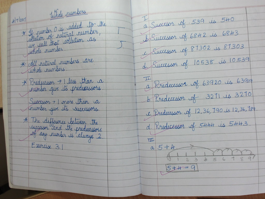 PIS VADODARA STD 6: Grade 6 Math - Whole Numbers