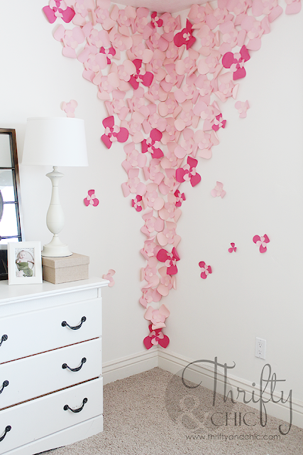3D Flower Wall Art cute idea for a nursery!