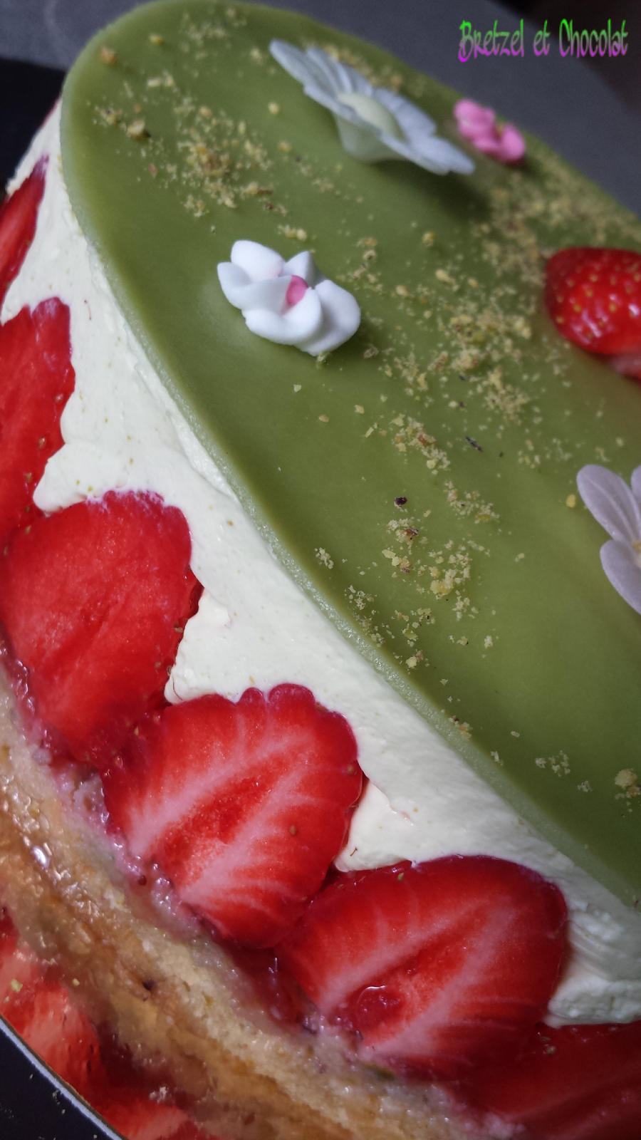 Bretzel Et Chocolat Fraisier Pistache De Christophe Michalak