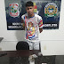 *POLÍCIA MILITAR DE FORQUILHA PRENDE JOVEM ACUSADO DE TRÁFICO DE DROGAS*