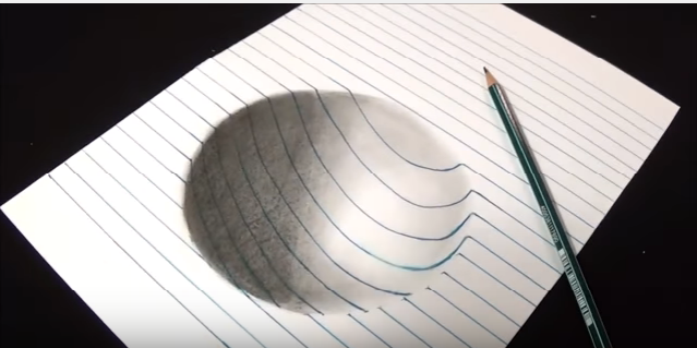 مدونة أرسم بالرصاص رسم ثلاثي الابعاد بطريقة Sandor Vamos (فيديو)