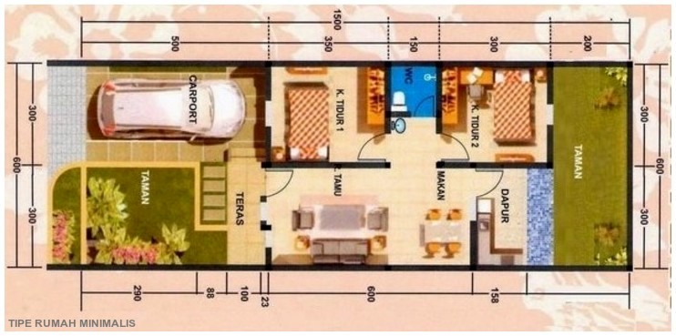 home design interior singapore Rumah  6  X  15  Rumah  Minimalis  Modern