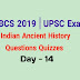 WBCS 2019 | UPSC Ancient History Questions Quizzes Day- 14