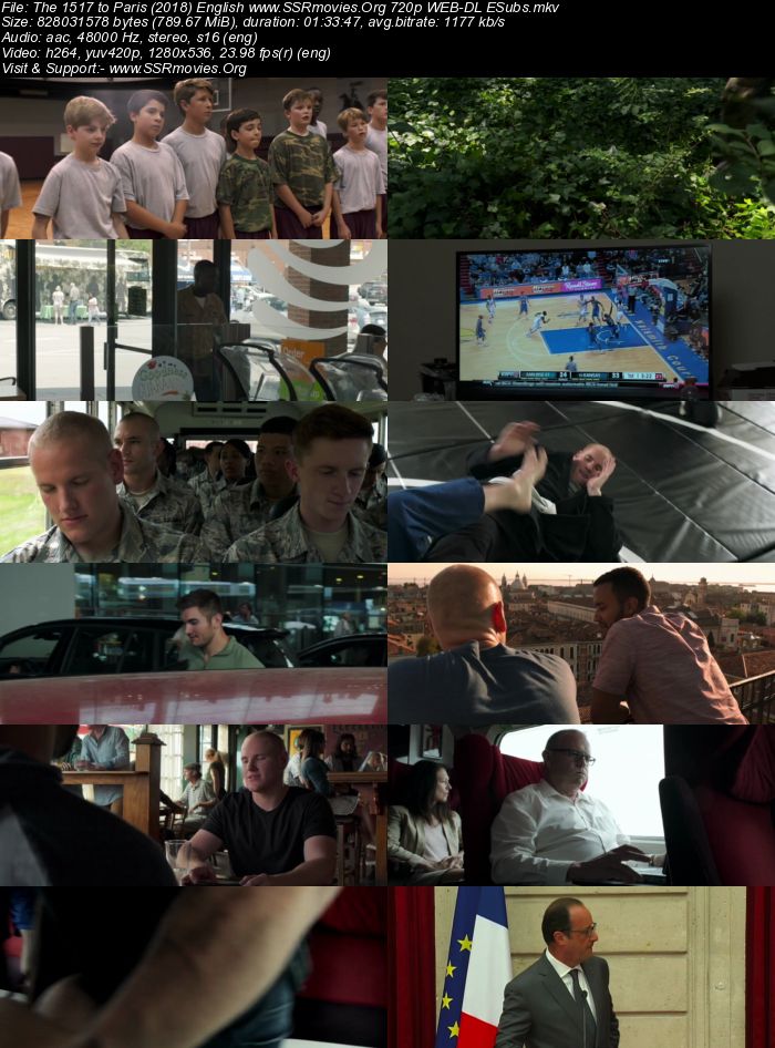 The 15:17 to Paris (2018) English 720p WEB-DL