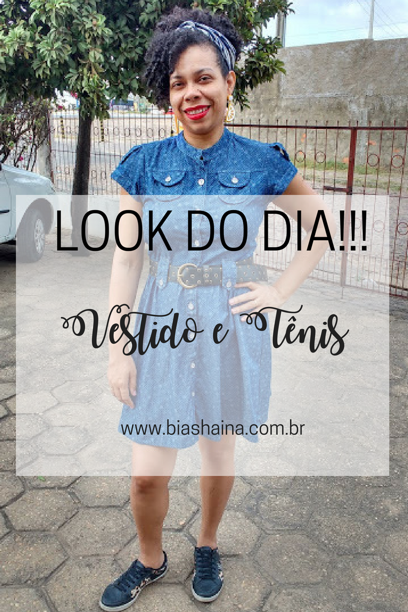 vestidos jeans com tenis