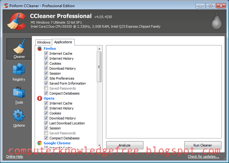 How to run ccleaner in safe mode