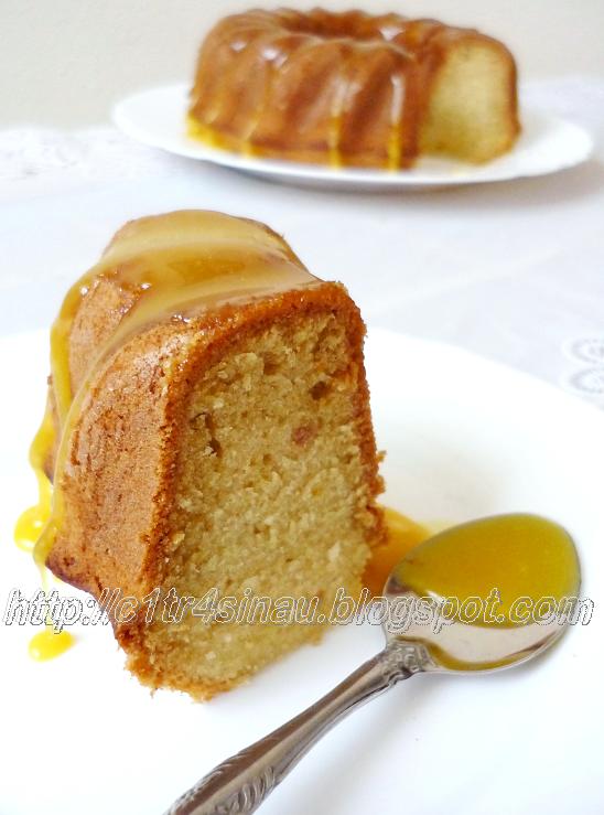 Citra's Home Diary Lemon Bundt Cake with Lemon Curd Glazed