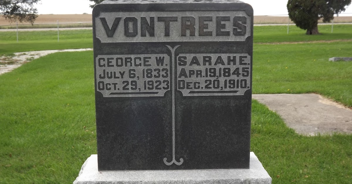Cedar Cemetery Sarah E. Vontrees