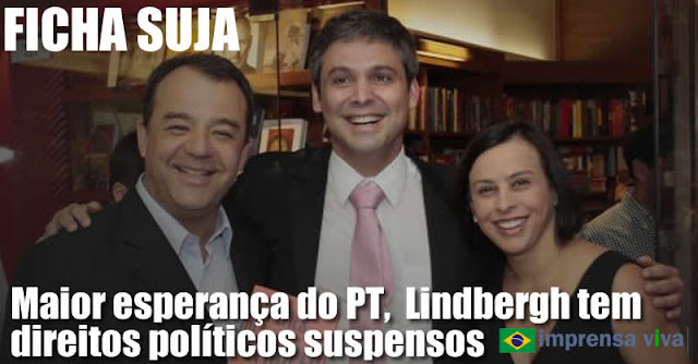 Resultado de imagem para Lindbergh Farias tem direitos polÃticos suspensos por 4 anos