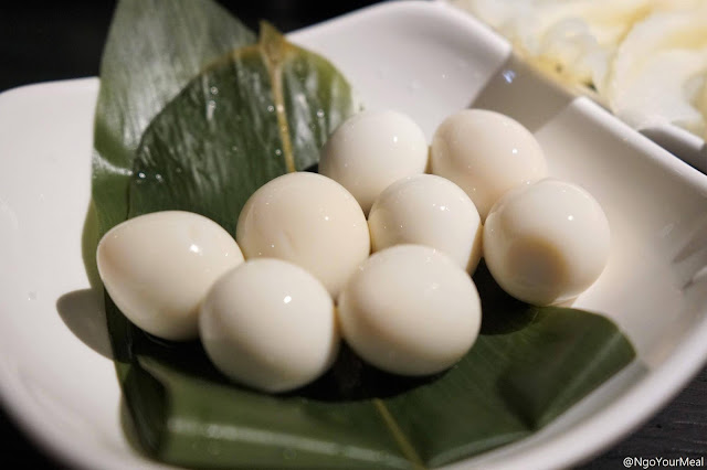 Quail Eggs at First Lamb Shabu Quail Eggs at First Lamb Shabu