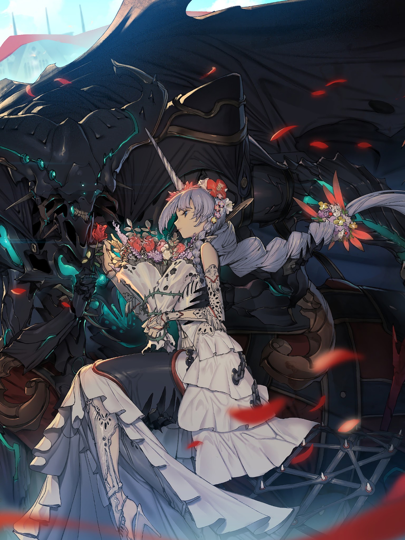 Fantasy Galaxy Anime Girl Wallpaper