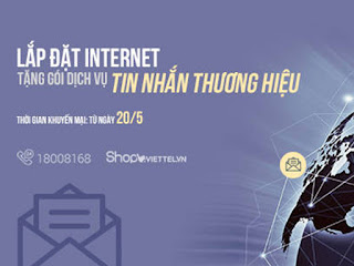 Viettel khuyến mãi dịch vụ tin nhắn thương hiệu SMS Brandname khi lắp đặt Internet Viettel 1