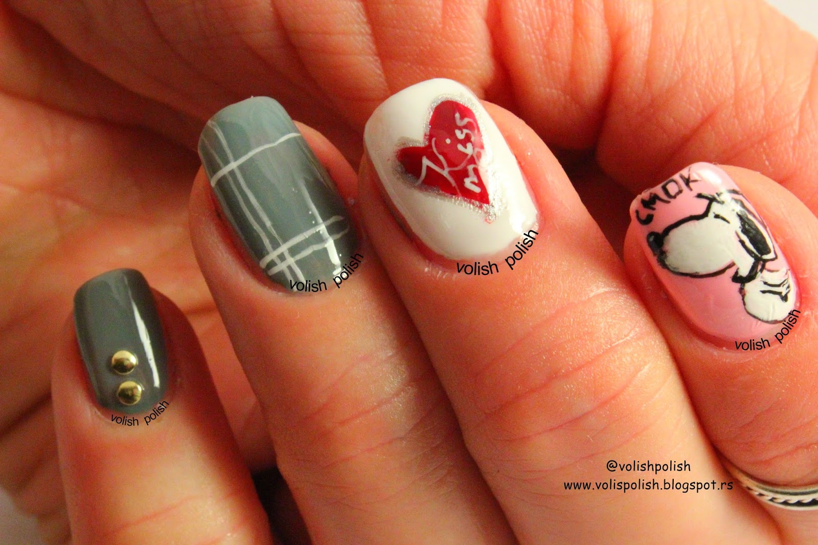 1. Snoopy Nail Art Tutorial - wide 6